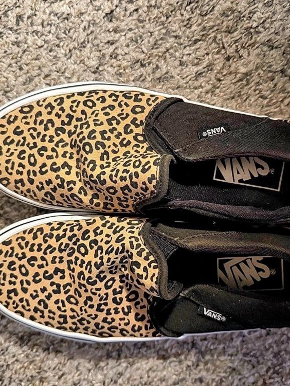 Vans Classic Slip-On Leopard Print Sneakers